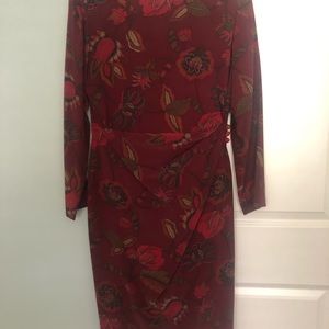 Gillian Studios silk dress sz 8. Vintage.